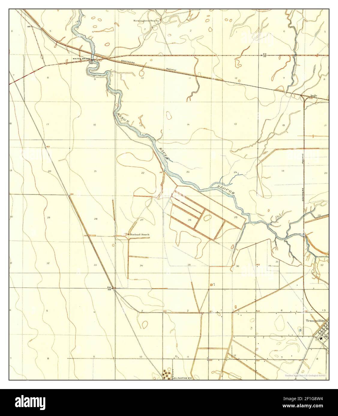 Tranquillity, California, map 1924, 131680, United States of America