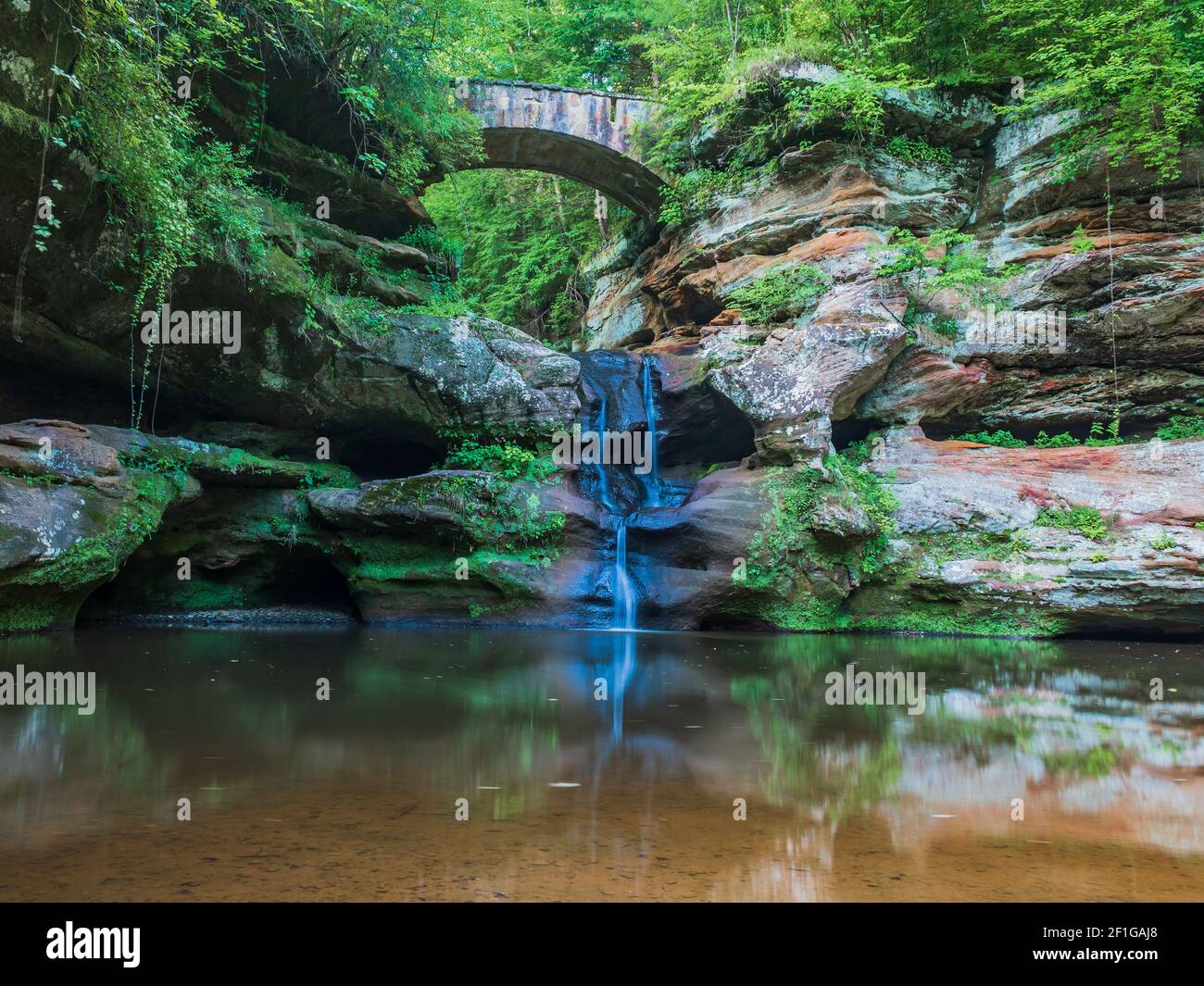 Stunning nature of the Hocking Hills, the hidden gem in Ohio Stock