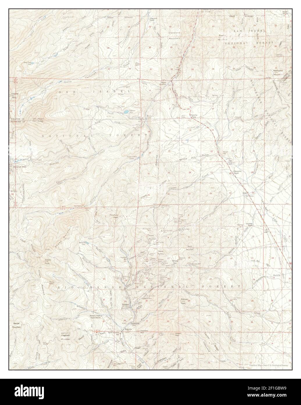 Bonanza, Colorado, map 1959, 162500, United States of America by Timeless Maps, data U.S