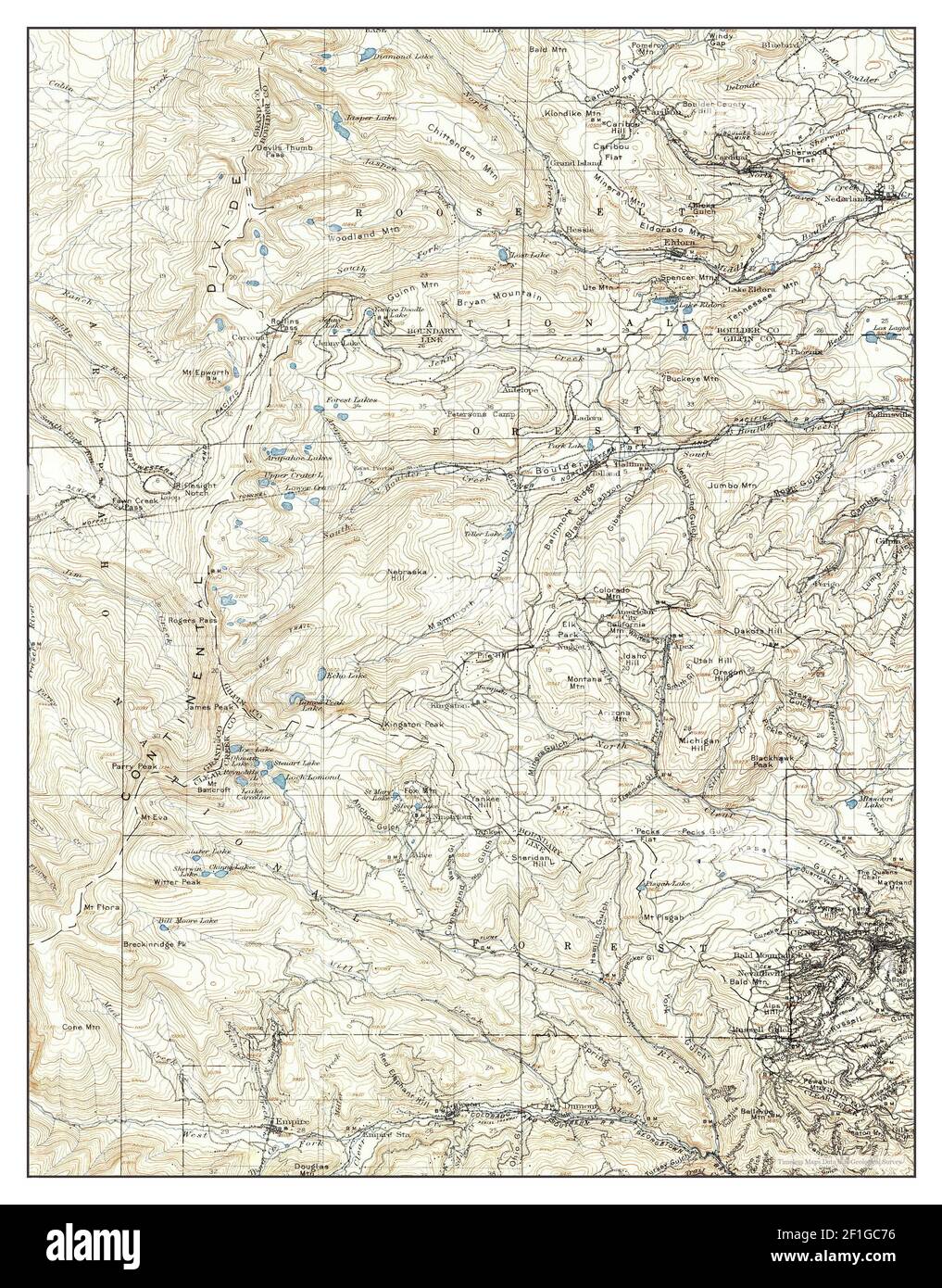 Central City Colorado Map Central City, Colorado, Map 1912, 1:62500, United States Of America By  Timeless Maps, Data U.s. Geological Survey Stock Photo - Alamy