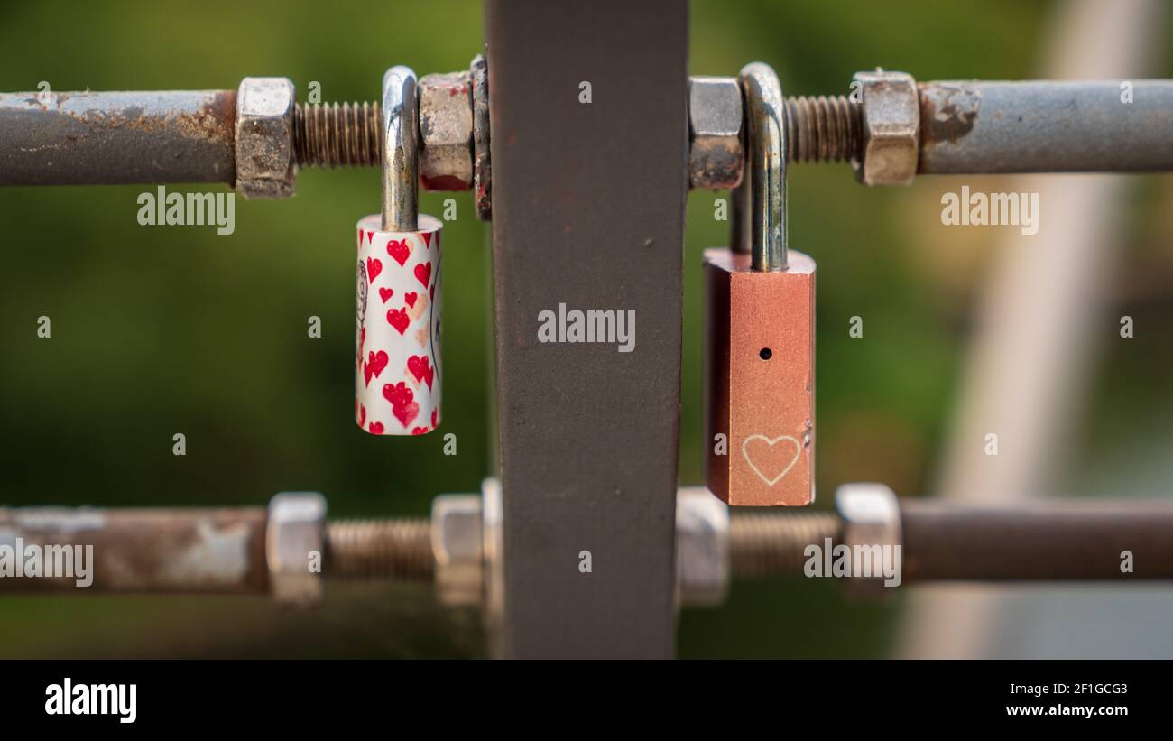 Love locks on gate hires stock photography and images Alamy