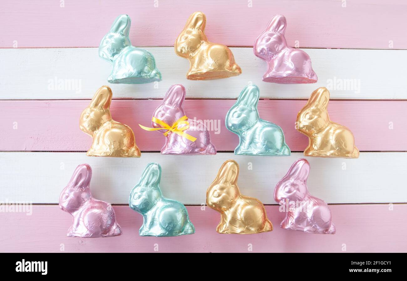 Many colorful Easter bunnies Stock Photo Alamy Many colorful Easter bunnies Stock Photo Alamy