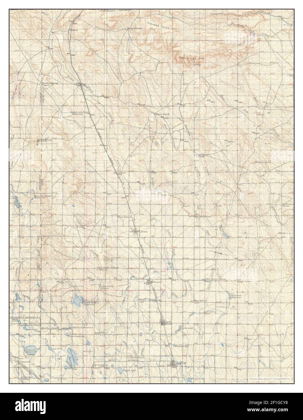 Eaton, Colorado, map 1910, 1125000, United States of America by