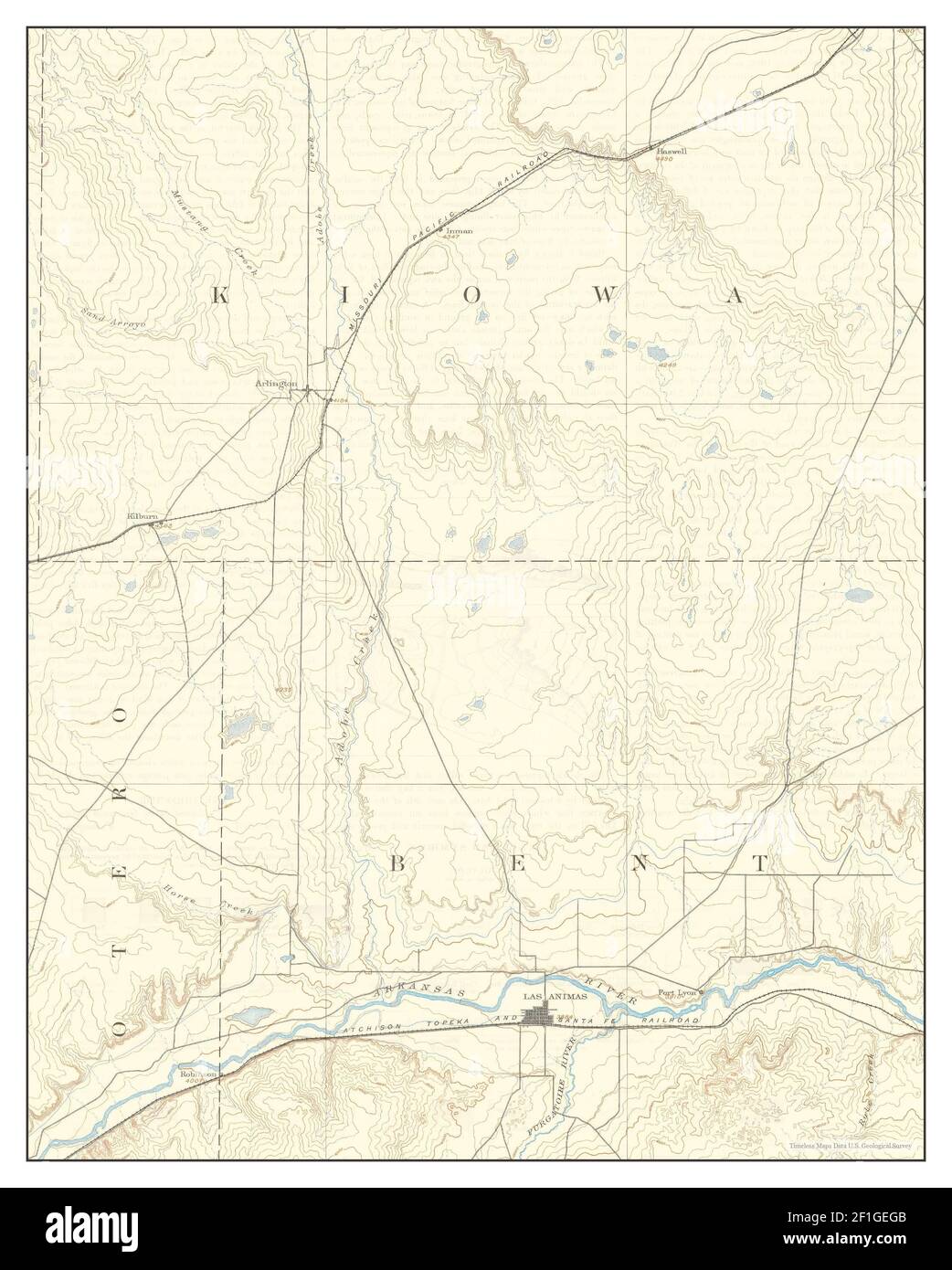 Las Animas Colorado Map Las Animas, Colorado, Map 1893, 1:125000, United States Of America By  Timeless Maps, Data U.s. Geological Survey Stock Photo - Alamy