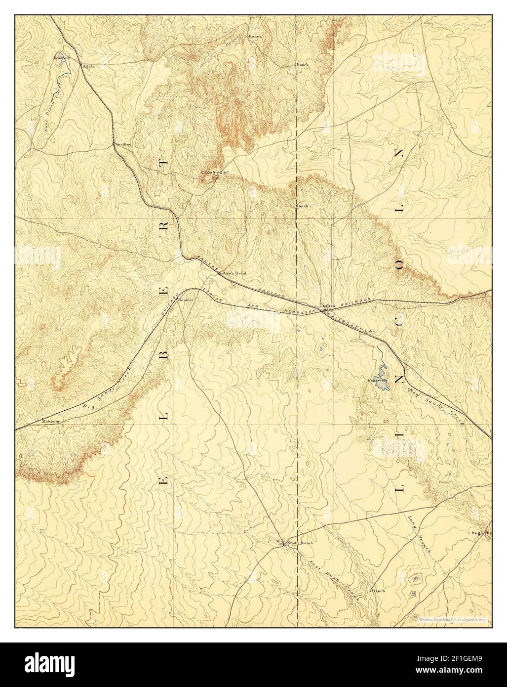 Limon, Colorado, map 1892, 1125000, United States of America by