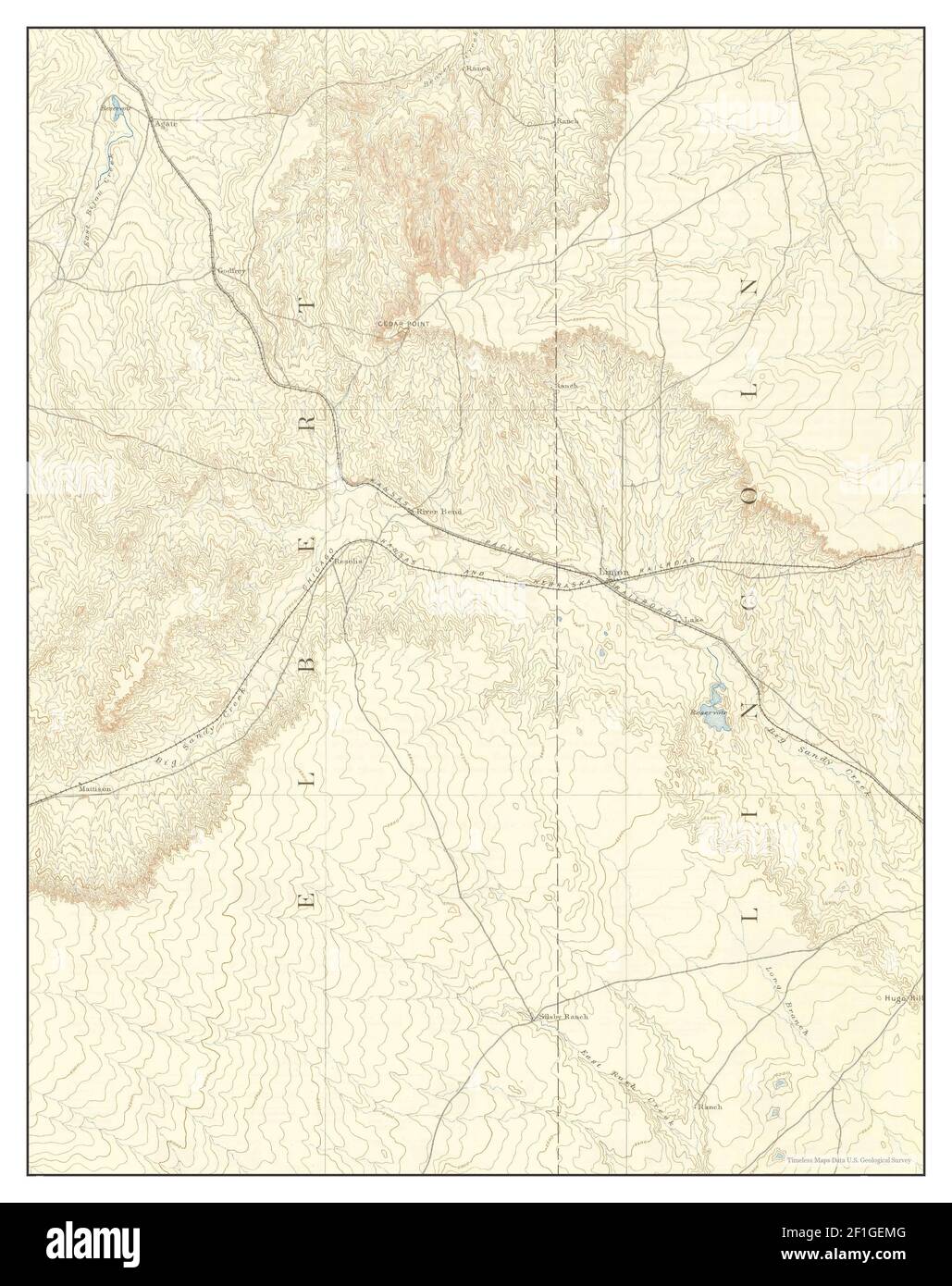 Limon, Colorado, map 1892, 1125000, United States of America by