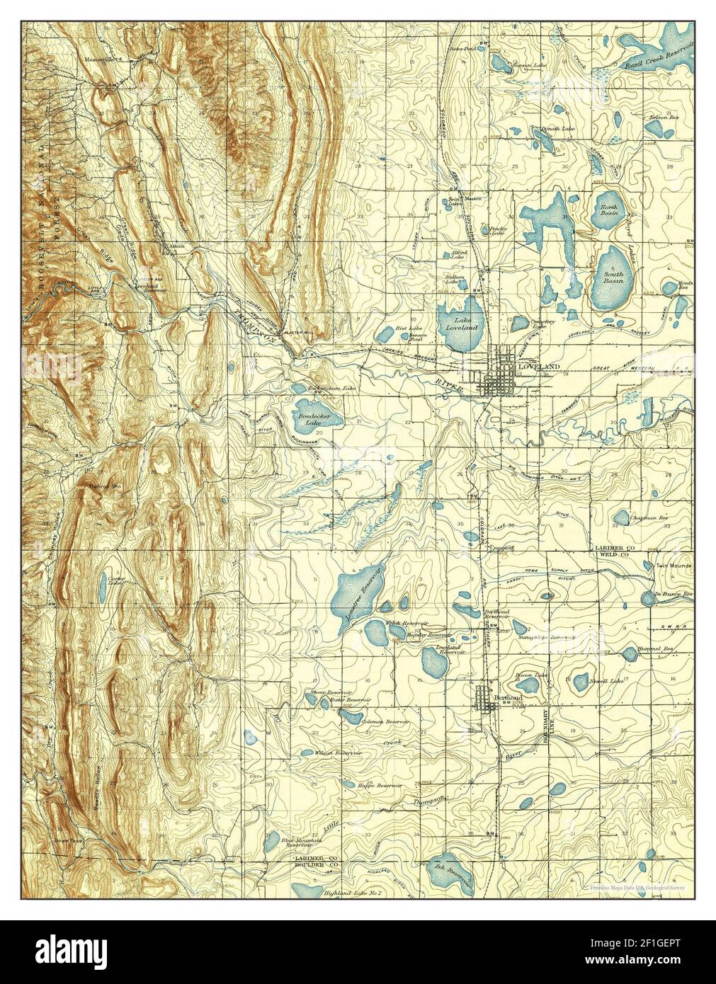 Loveland Colorado Us Map