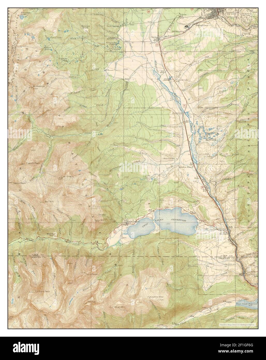 Mount Elbert Map