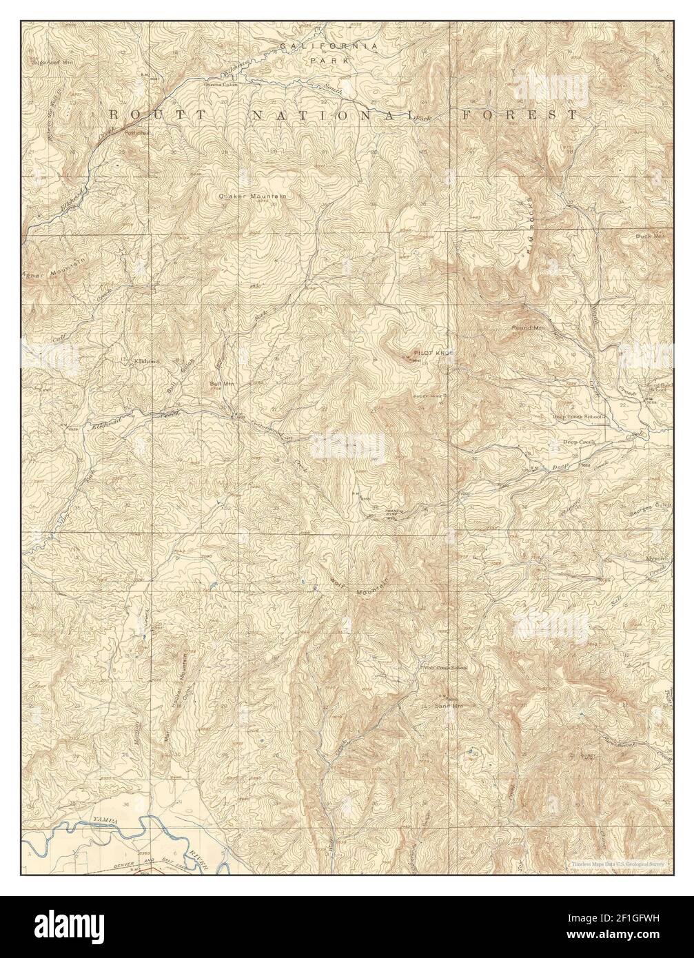 Pilot Knob, Colorado, map 1925, 162500, United States of America by