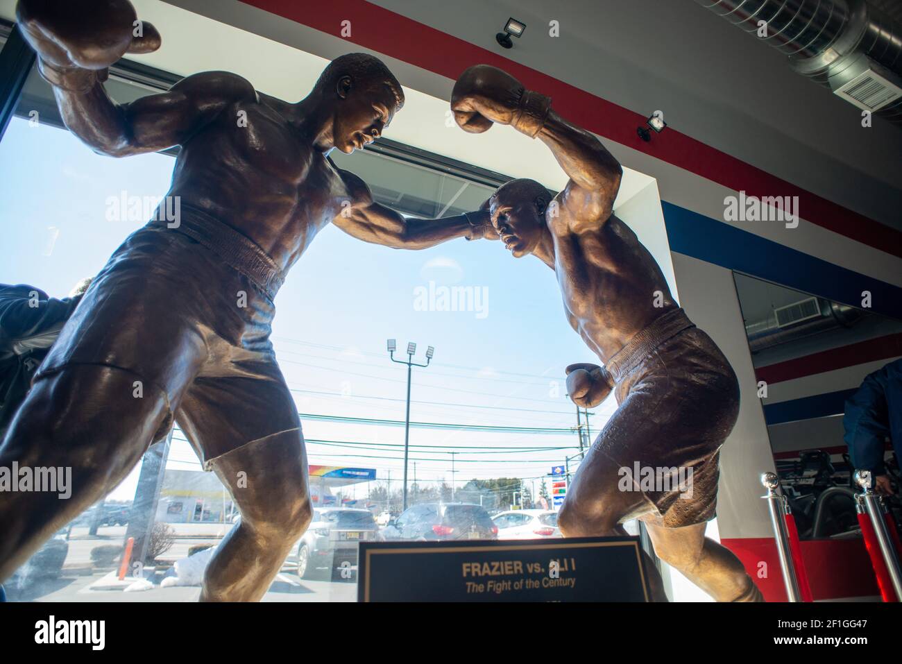 Feasterville, United States. 08th Mar, 2021. From left, a bronze of