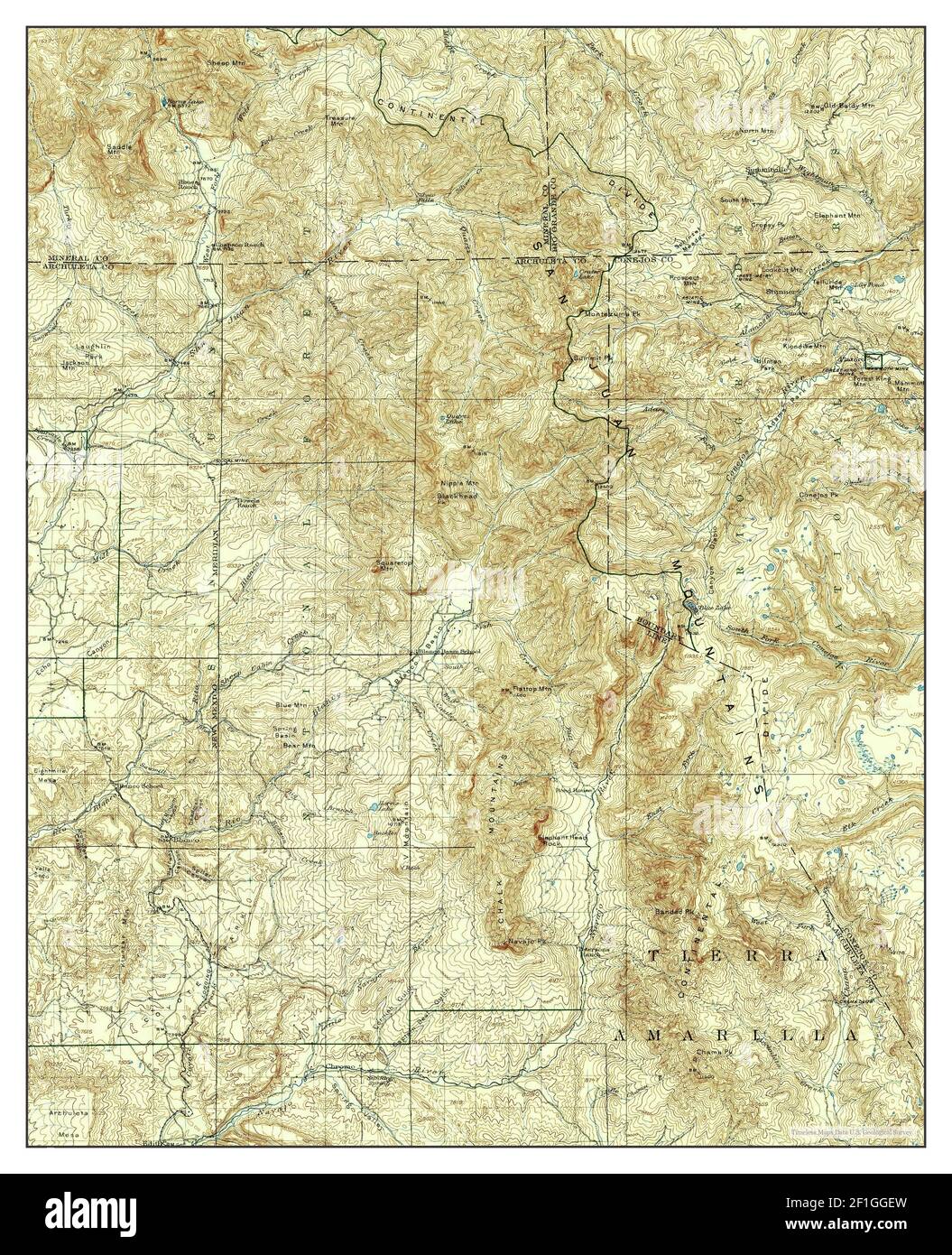 Summitville, Colorado, map 1915, 1:125000, United States of America by ...