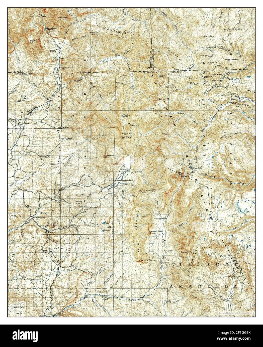 Summitville, Colorado, map 1913, 1125000, United States of America by