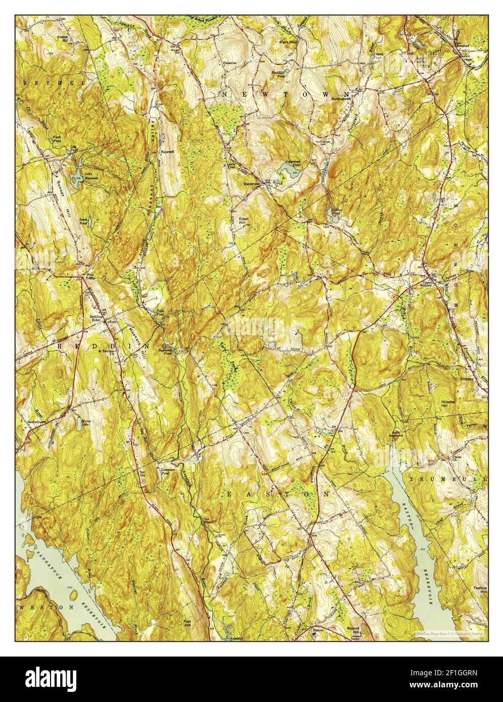 Botsford, Connecticut, map 1951, 131680, United States of America by