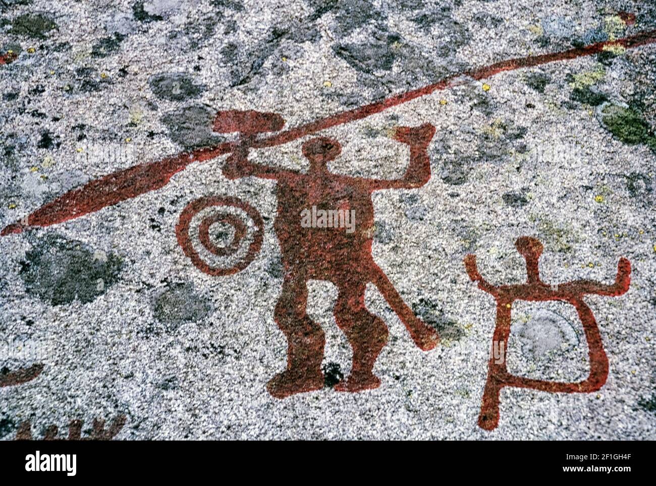 Europe; Sweden; Vastra Gotaland; Tanum World Heritage Site; Tanumshede; Bronze Age; Viking