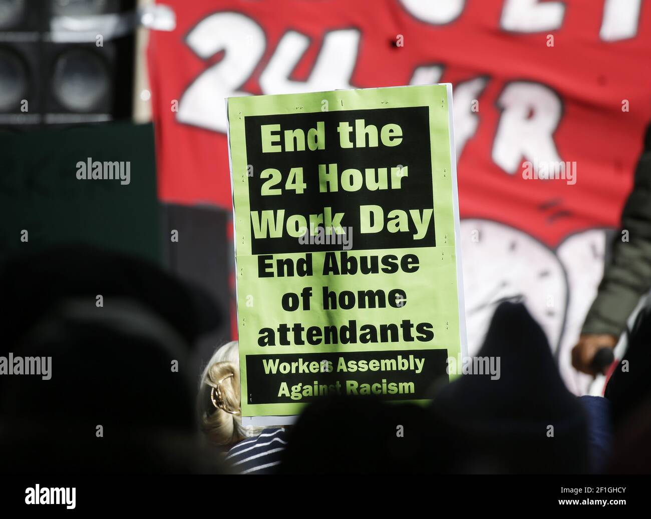 8 hour work day protest hi-res stock photography and images - Alamy