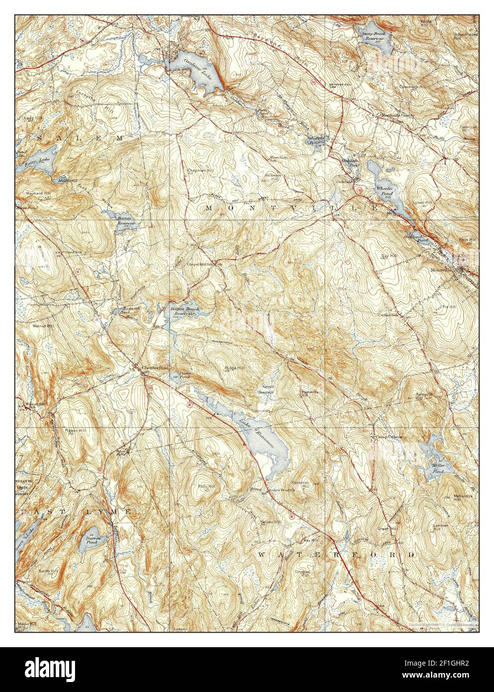 Montville, Connecticut, map 1939, 131680, United States of America by