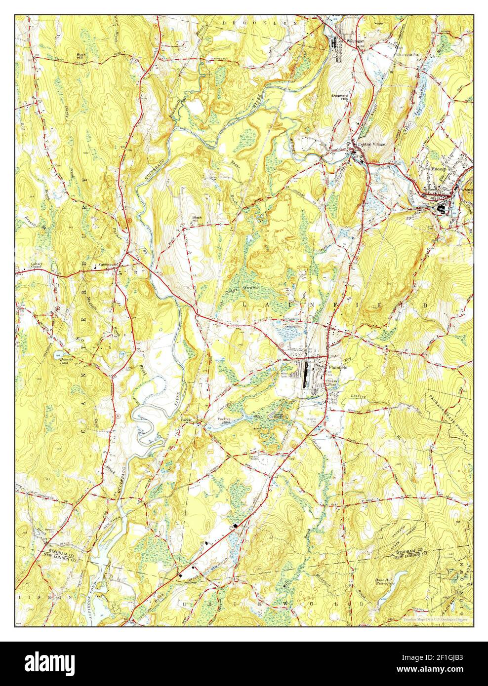 Connecticut map routes hires stock photography and images Alamy