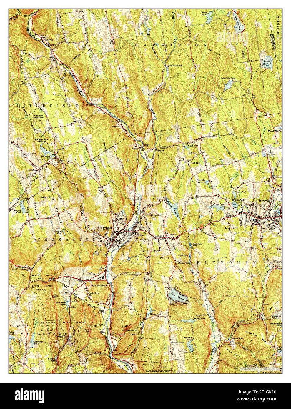 Thomaston map hires stock photography and images Alamy