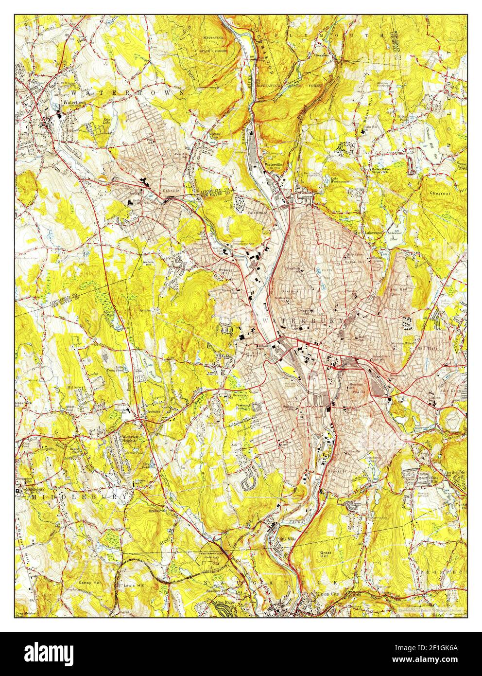 Waterbury connecticut map hires stock photography and images Alamy