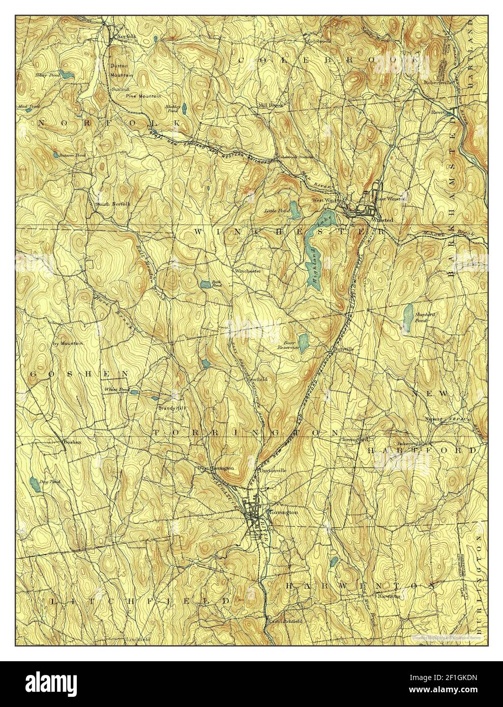 Winsted, Connecticut, map 1892, 162500, United States of America by