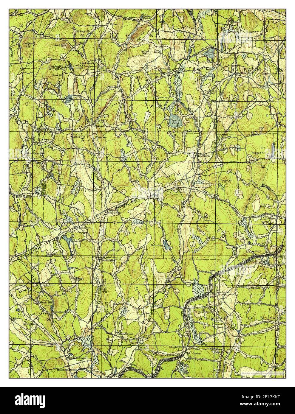 Woodstock, Connecticut, map 1921, 1:62500, United States of America by ...