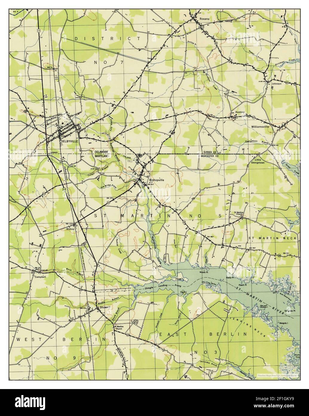 Old map of delaware Cut Out Stock Images & Pictures Alamy