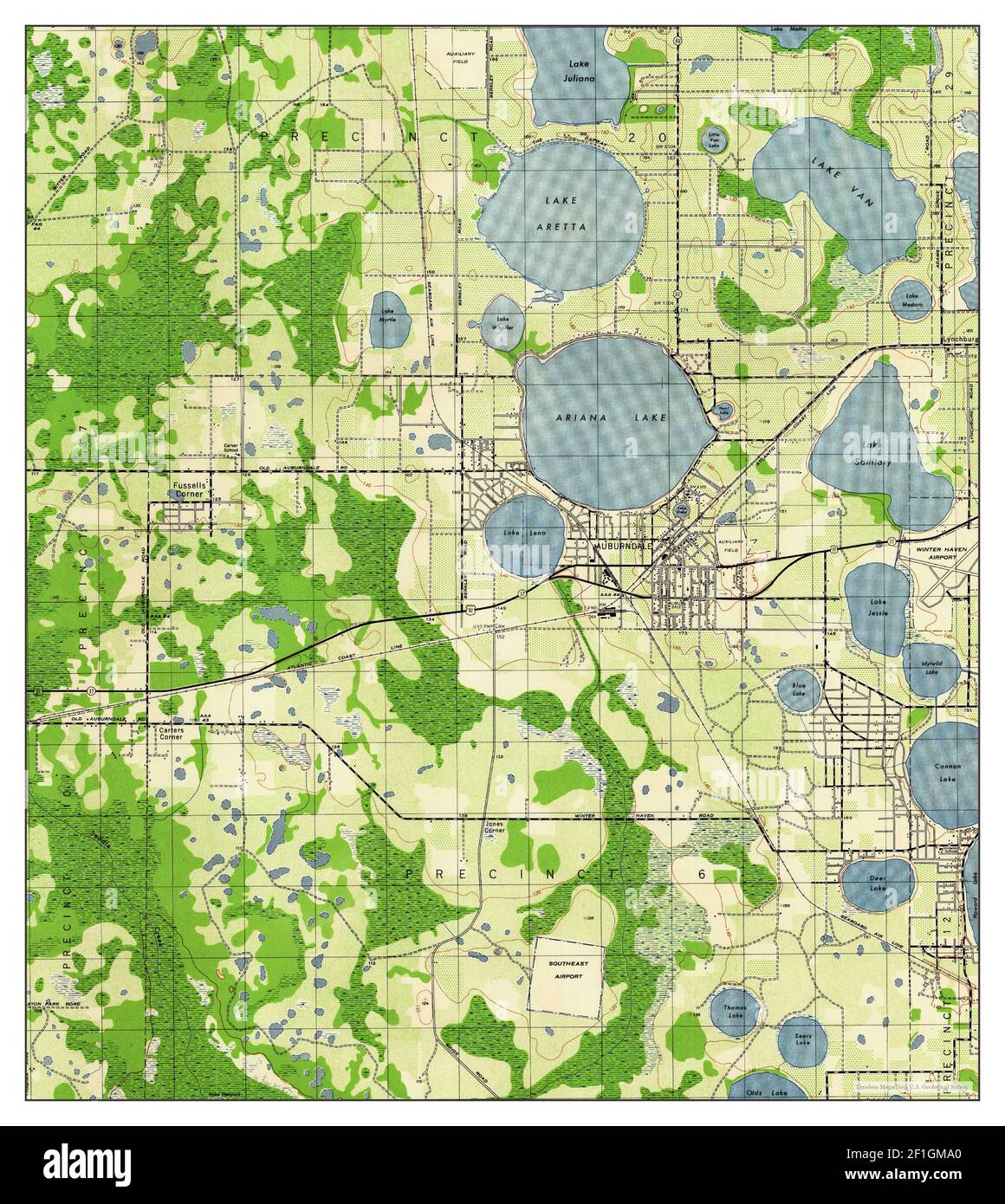 Auburndale, Florida, map 1944, 131680, United States of America by Timeless Maps, data U.S