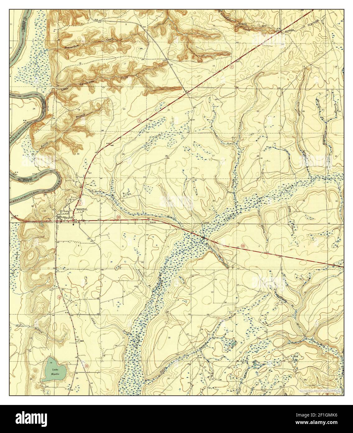 Bristol Florida map 1945 1 31680 - Bristol Florida Map 1945 131680 United States Of America By Timeless Maps Data Us Geological Survey 2F1GMK6