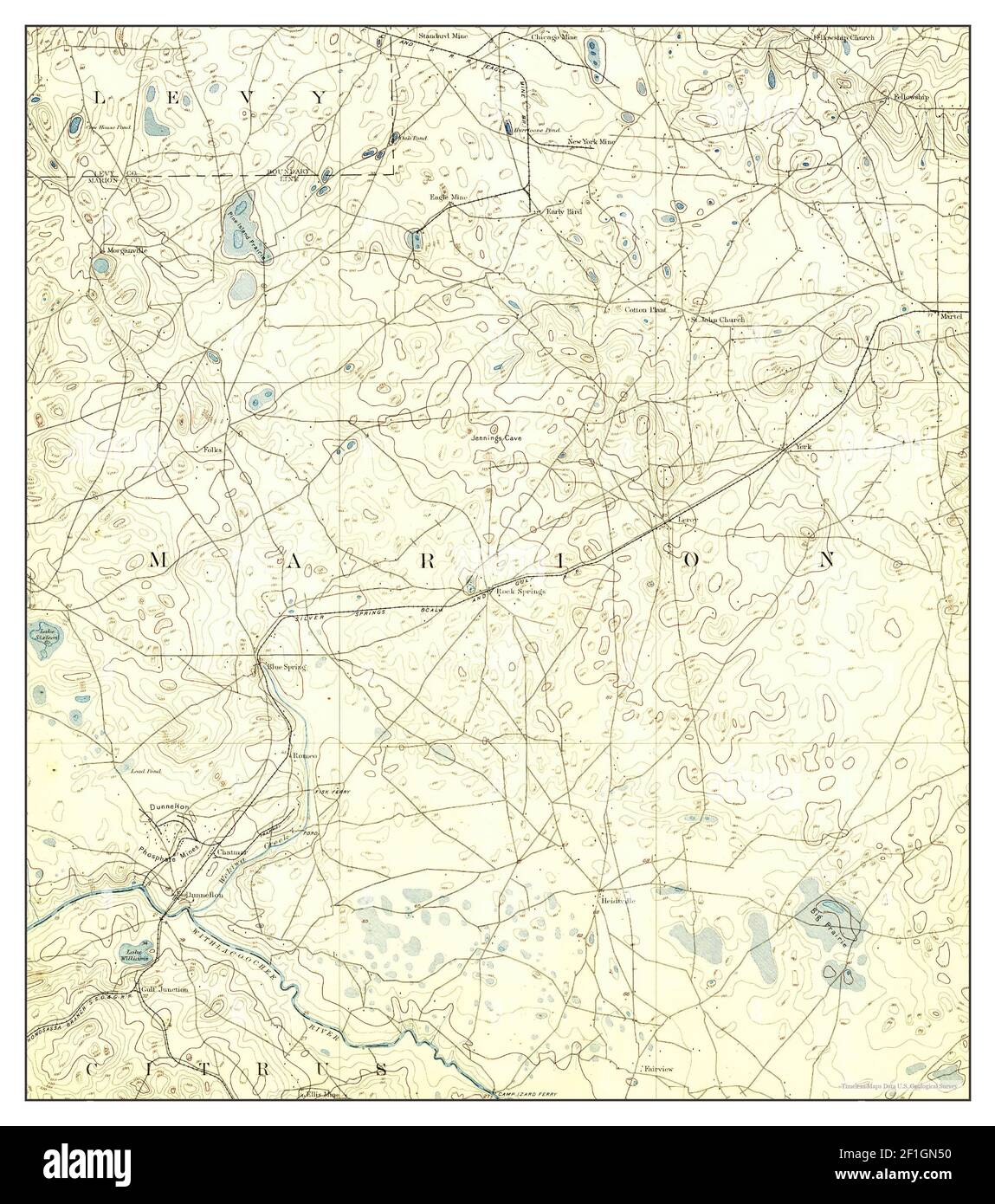 Dunnellon florida map hires stock photography and images Alamy