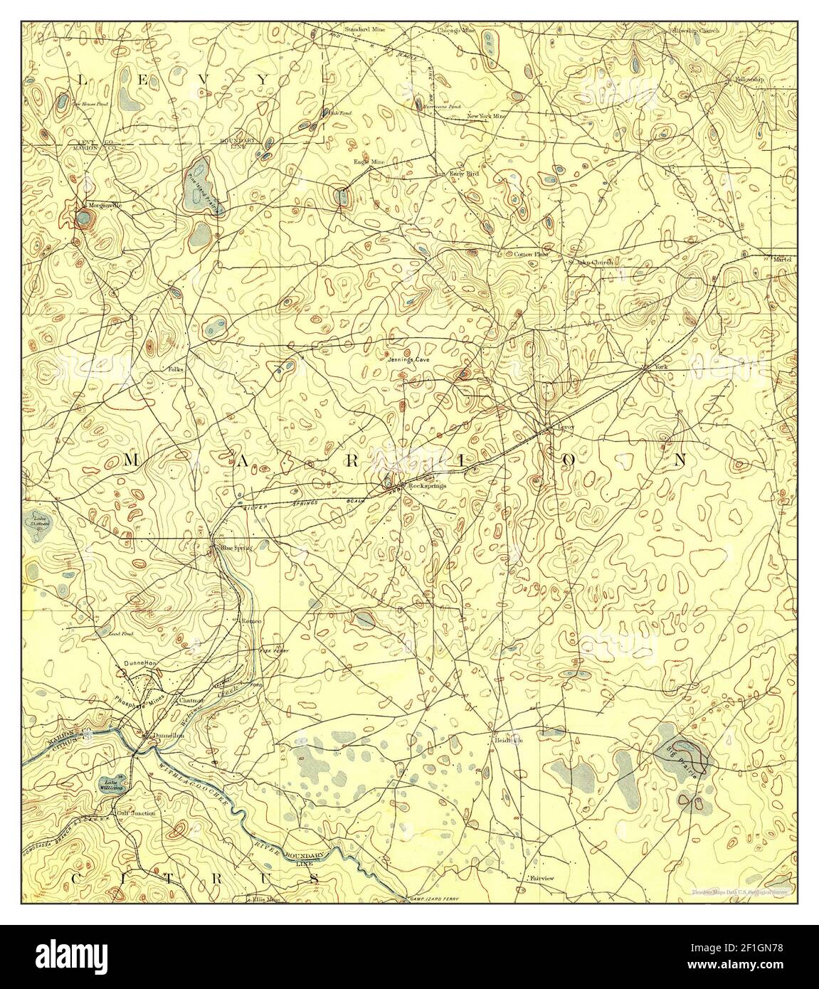 Dunnellon florida map hires stock photography and images Alamy