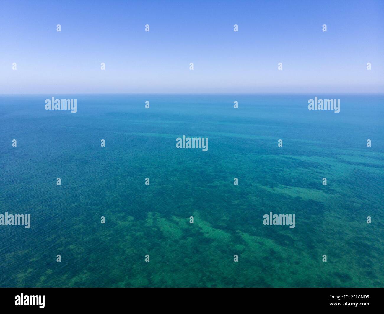 Aerial Images Of The Caribbean Ocean Stock Photo