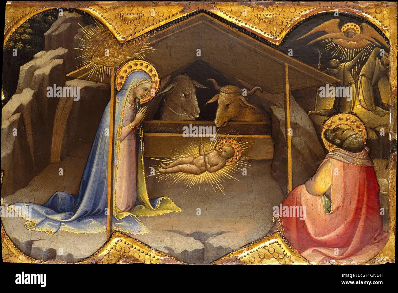 Lorenzo Monaco - The Nativity Stock Photo