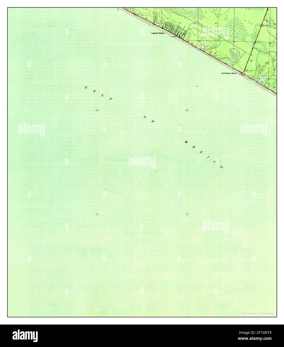 Laguna Beach Florida map 1943 - Laguna Beach Florida Map 1943 131680 United States Of America By Timeless Maps Data Us Geological Survey 2F1GNT9 