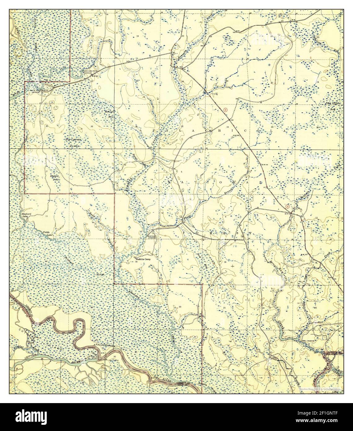 Kennedy Creek, Florida, map 1945, 131680, United States of America by Timeless Maps, data U.S
