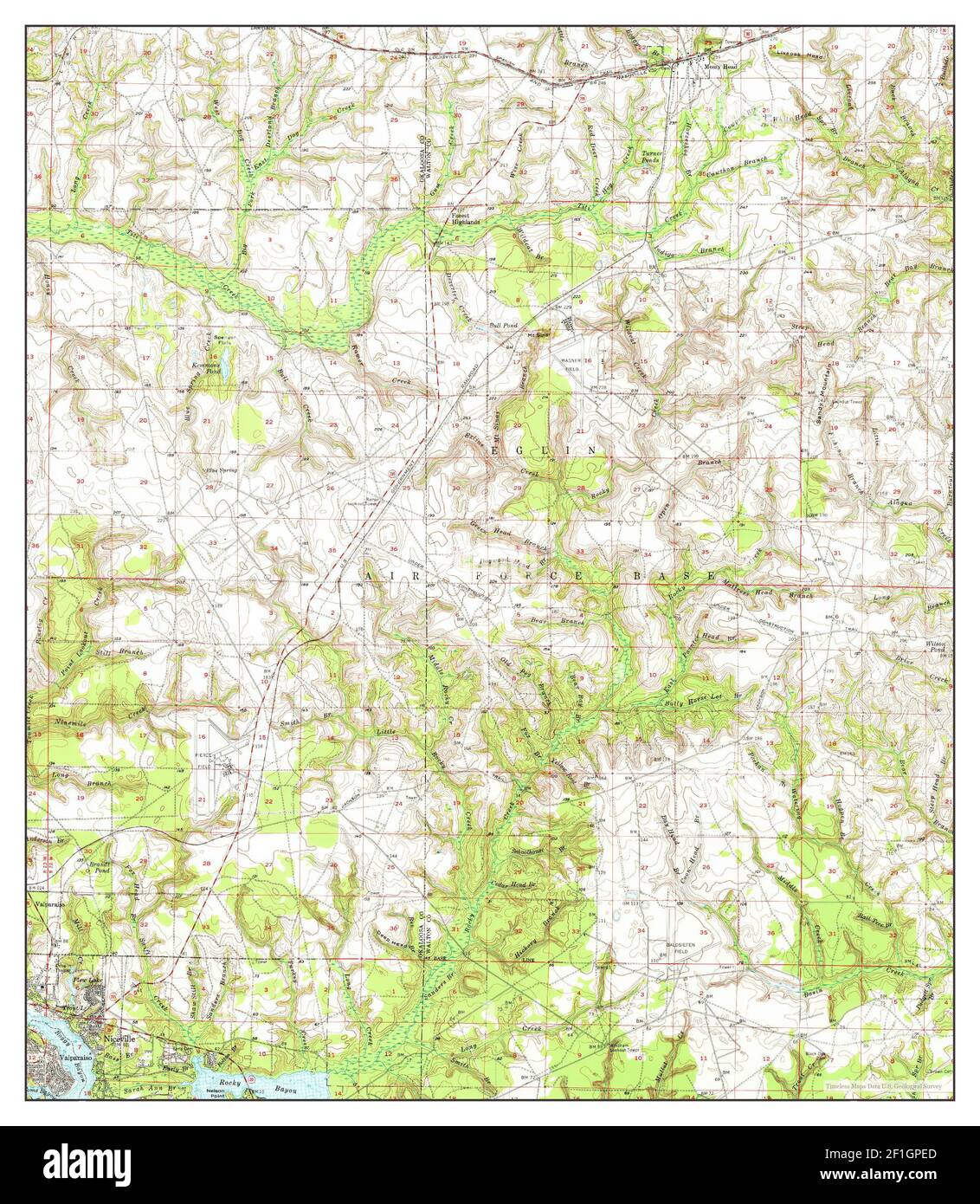 Niceville Florida map 1956 1 62500 - Niceville Florida Map 1956 162500 United States Of America By Timeless Maps Data Us Geological Survey 2F1GPED