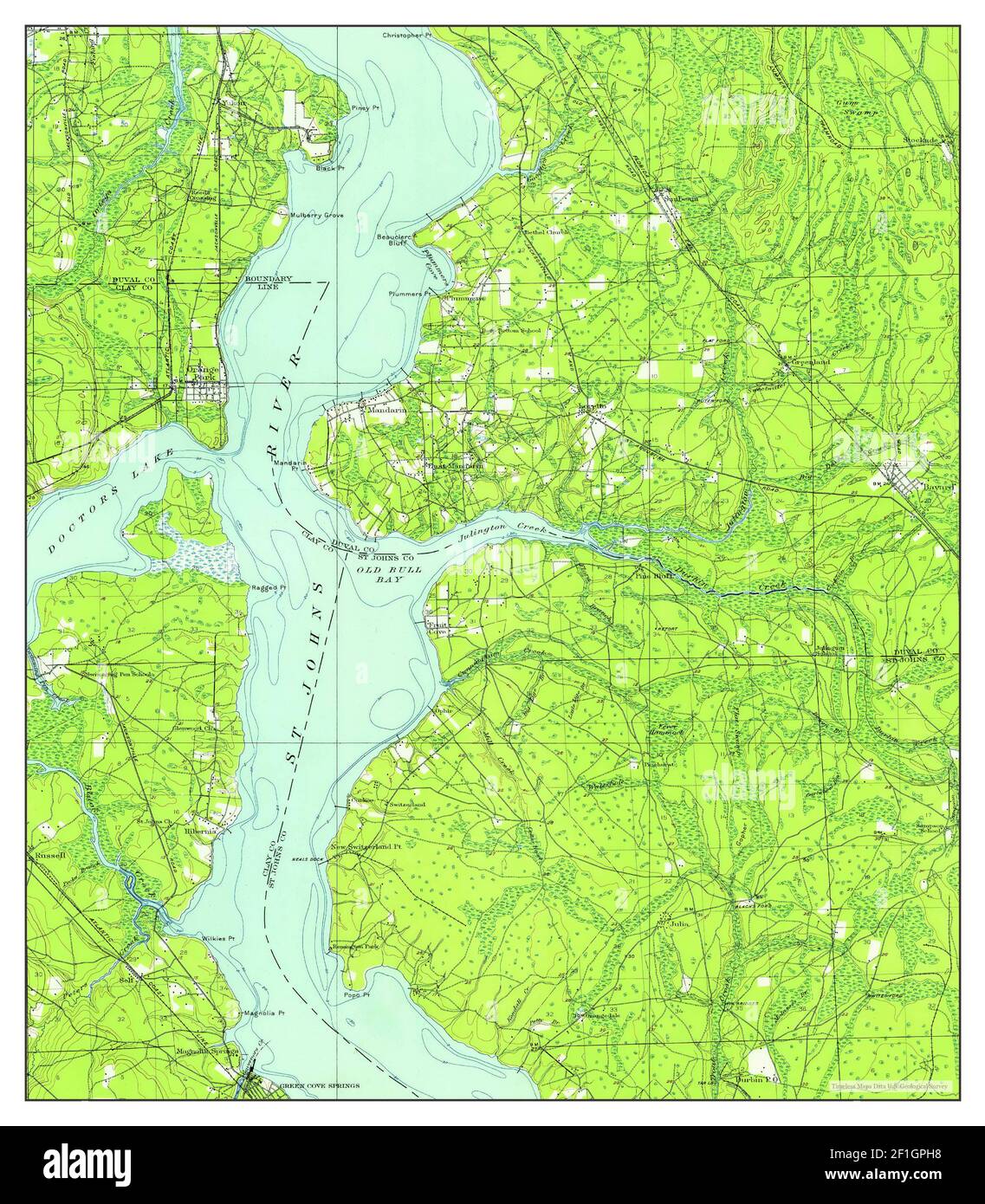Orange county florida map hi res - Orange Park Florida Map 1917 162500 United States Of America By Timeless Maps Data Us Geological Survey 2F1GPH8