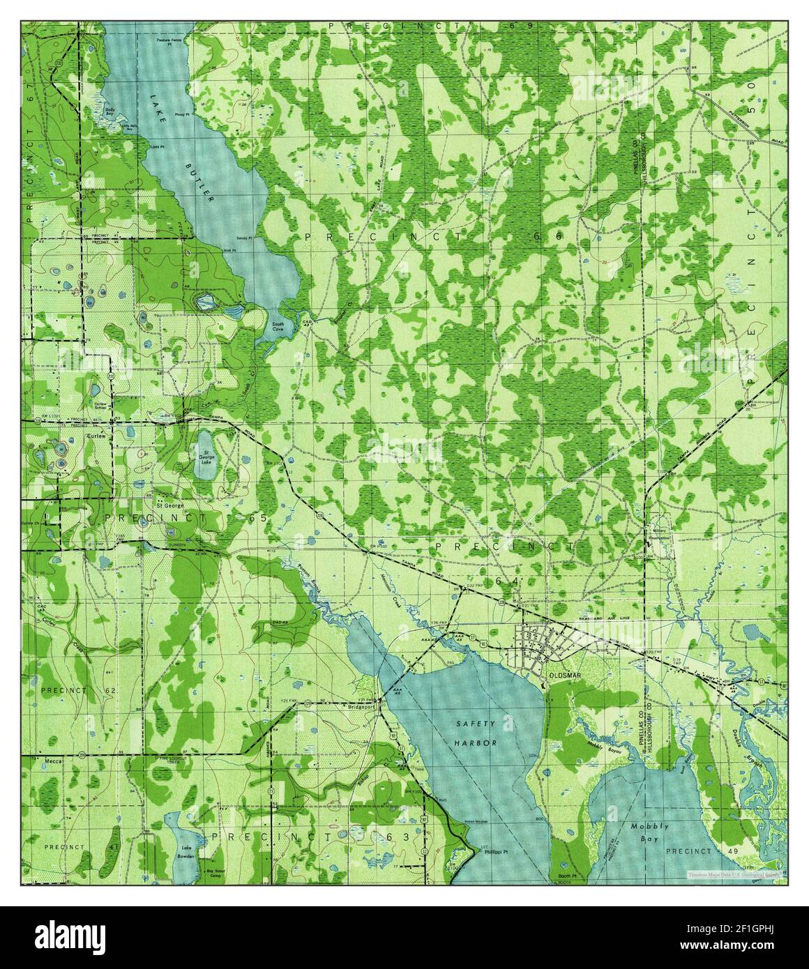 Oldsmar, Florida, map 1944, 131680, United States of America by