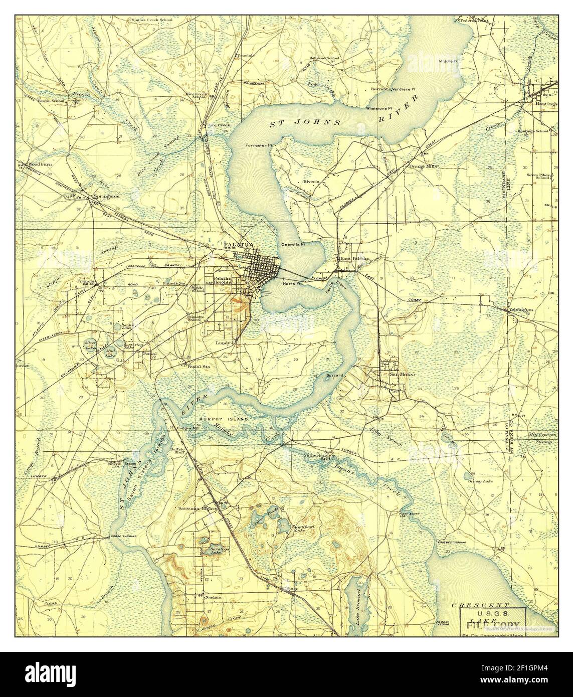 Map of palatka hires stock photography and images Alamy