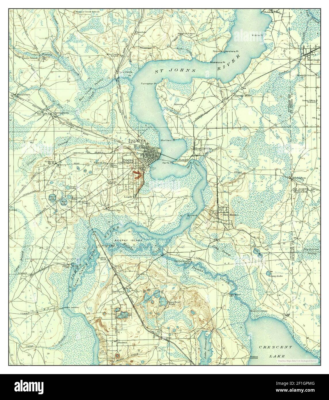 Palatka florida map Cut Out Stock Images & Pictures Alamy