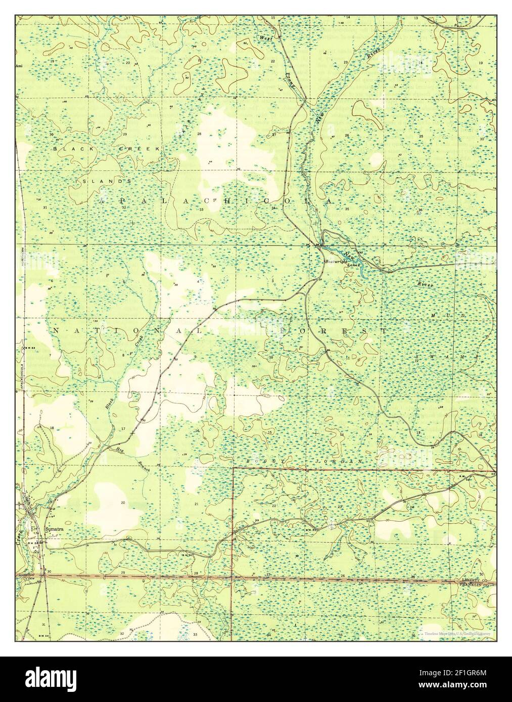Sumatra Fl Sumatra, Florida, map 1946, 1:31680, United States of America by ...