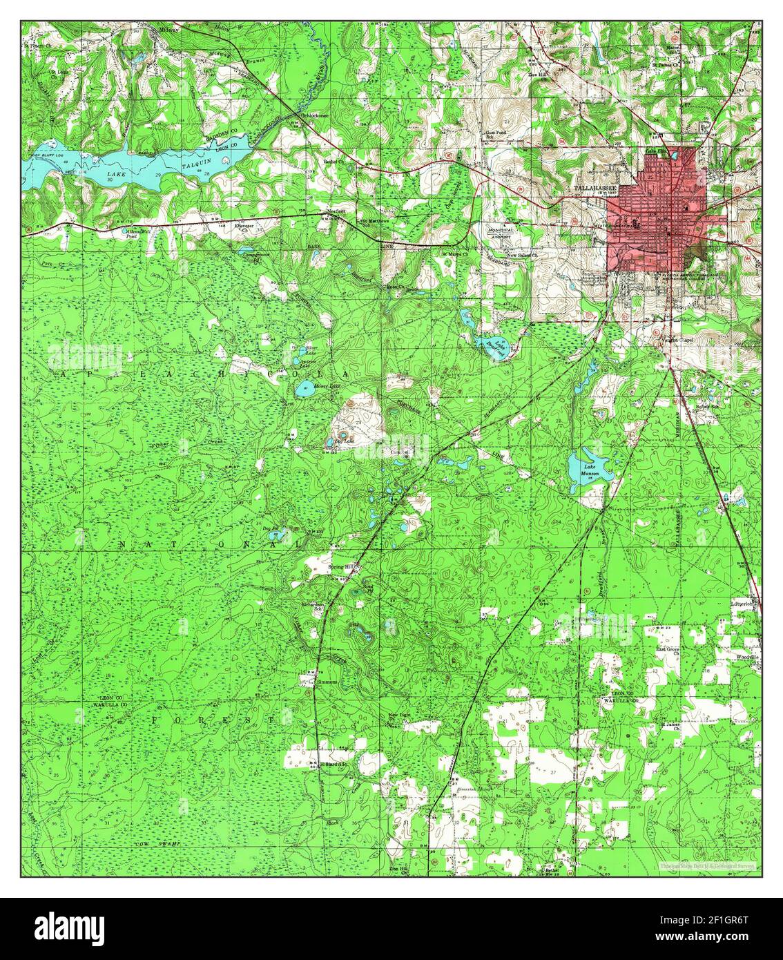 Tallahassee Florida map 1940 - Tallahassee Florida Map 1940 162500 United States Of America By Timeless Maps Data Us Geological Survey 2F1GR6T 