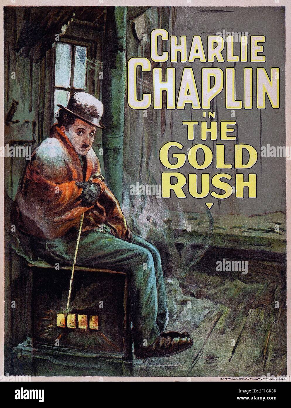 Charlie Chaplin, The Gold Rush, movie poster, 1925 ‧ Comedy/Drama Stock Photo
