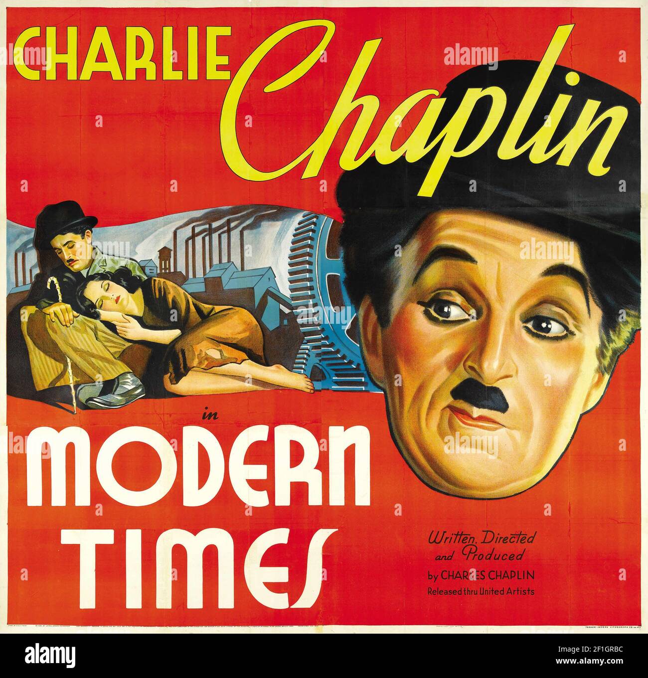 Times 1936 charlie chaplin silent hi-res stock photography and images