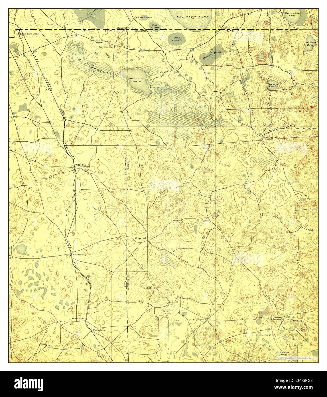 Williston florida map Cut Out Stock Images & Pictures Alamy