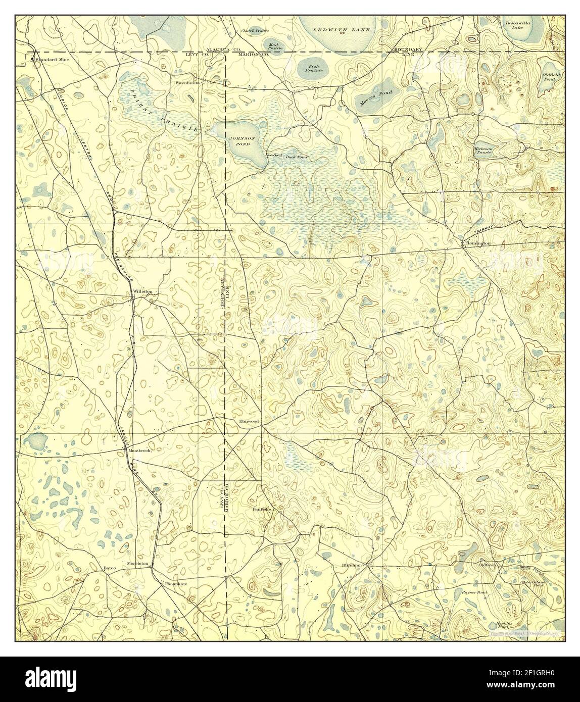 Map Of Williston Florida Williston, Florida, Map 1895, 1:62500, United States Of America By Timeless  Maps, Data U.s. Geological Survey Stock Photo - Alamy