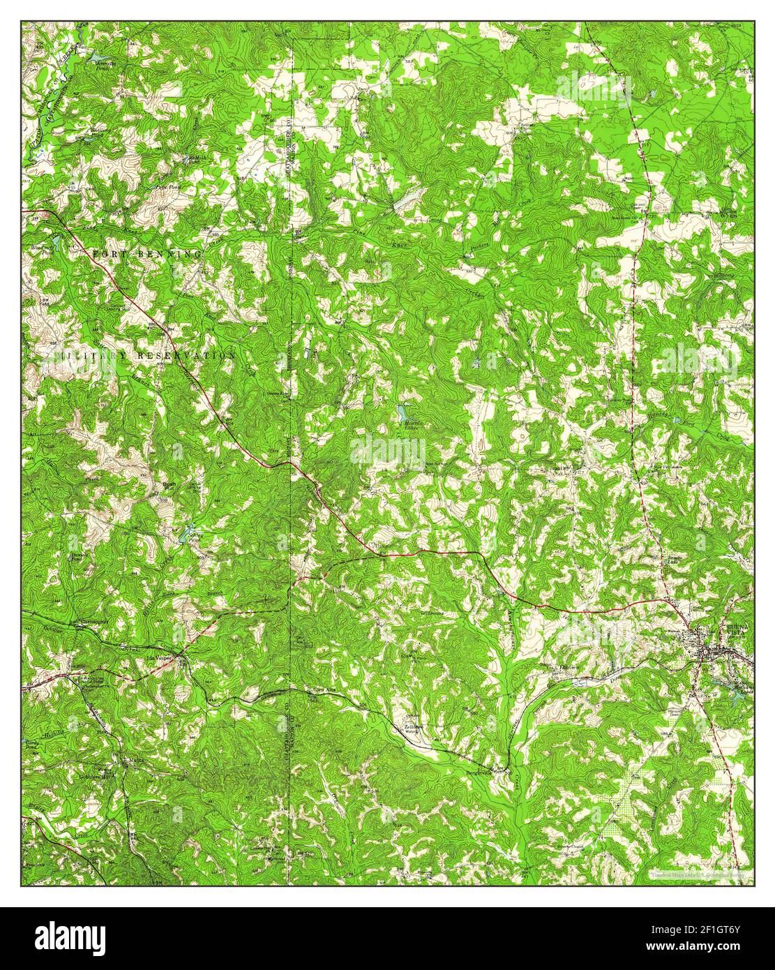 Buena Vista, map 1955, 162500, United States of America by