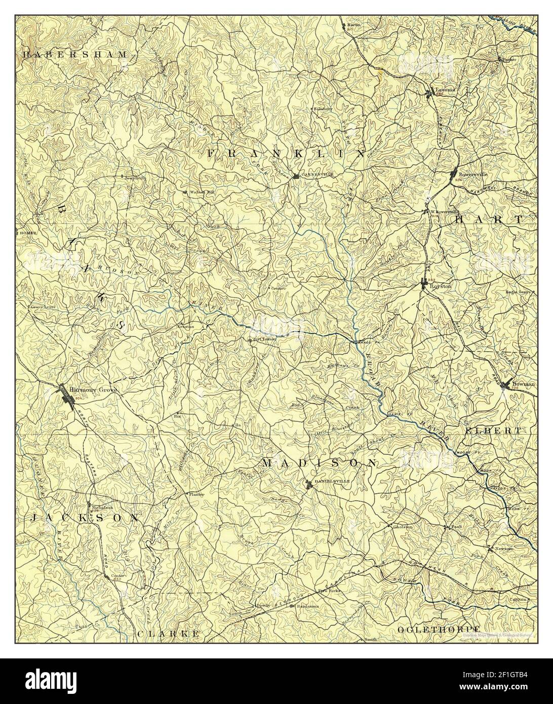 Carnesville, map 1891, 1125000, United States of America by