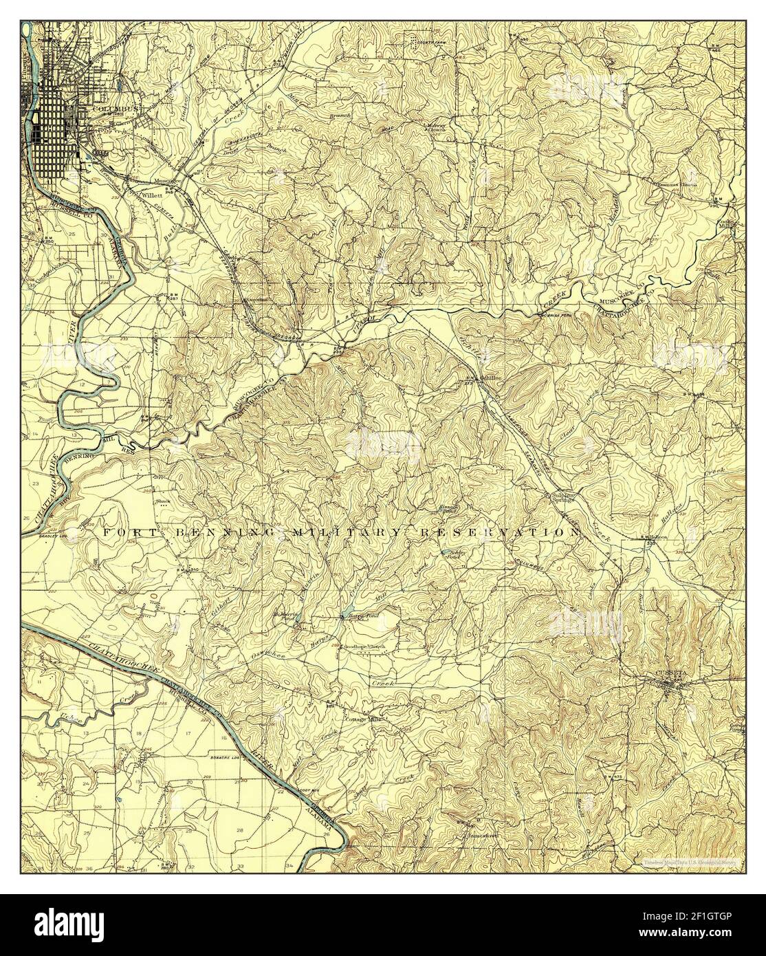 Columbus, map 1908, 162500, United States of America by
