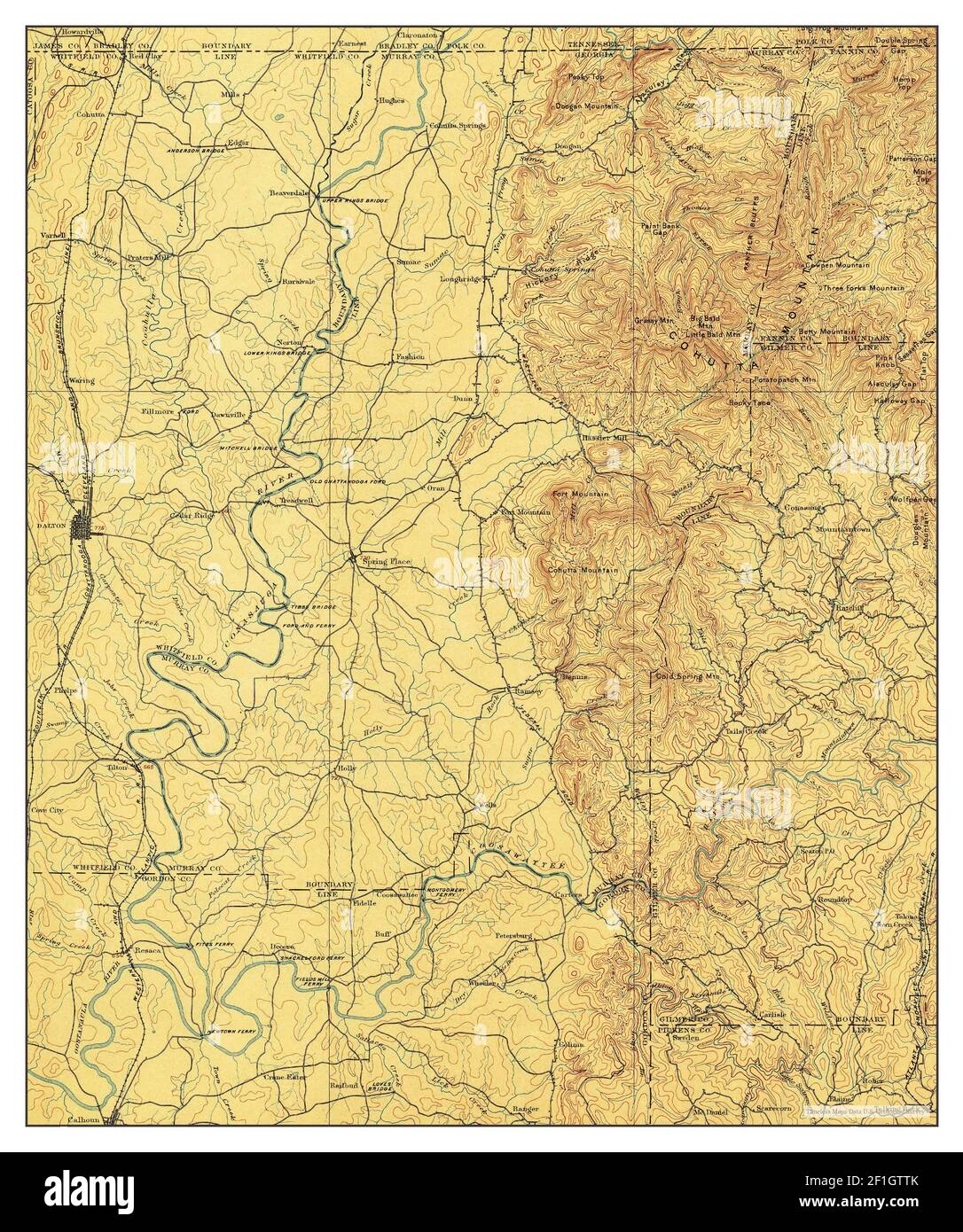 Dalton, map 1897, 1125000, United States of America by