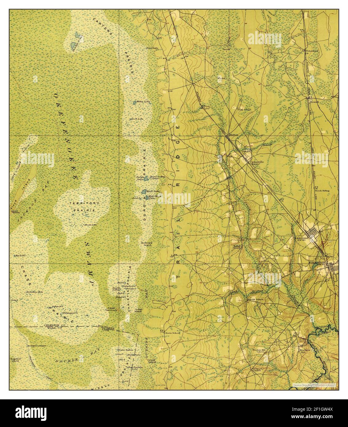 Folkston map hires stock photography and images Alamy
